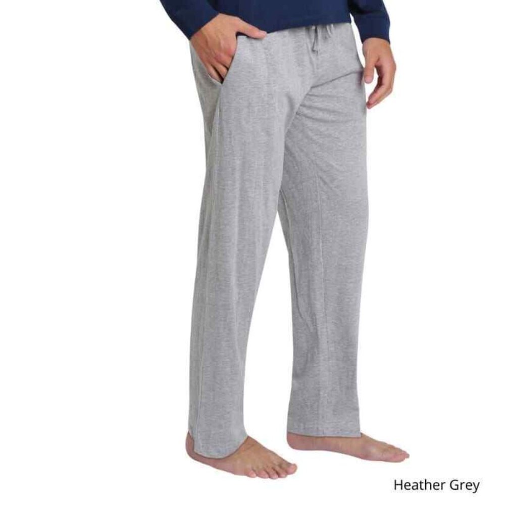 SLEEPHERO 2 Pack XL Grey and Black & Navy Knit Pajama Pants
